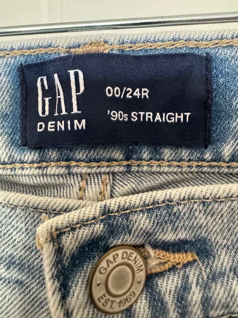 GAP Denim '90s Straight Light Wash Jeans